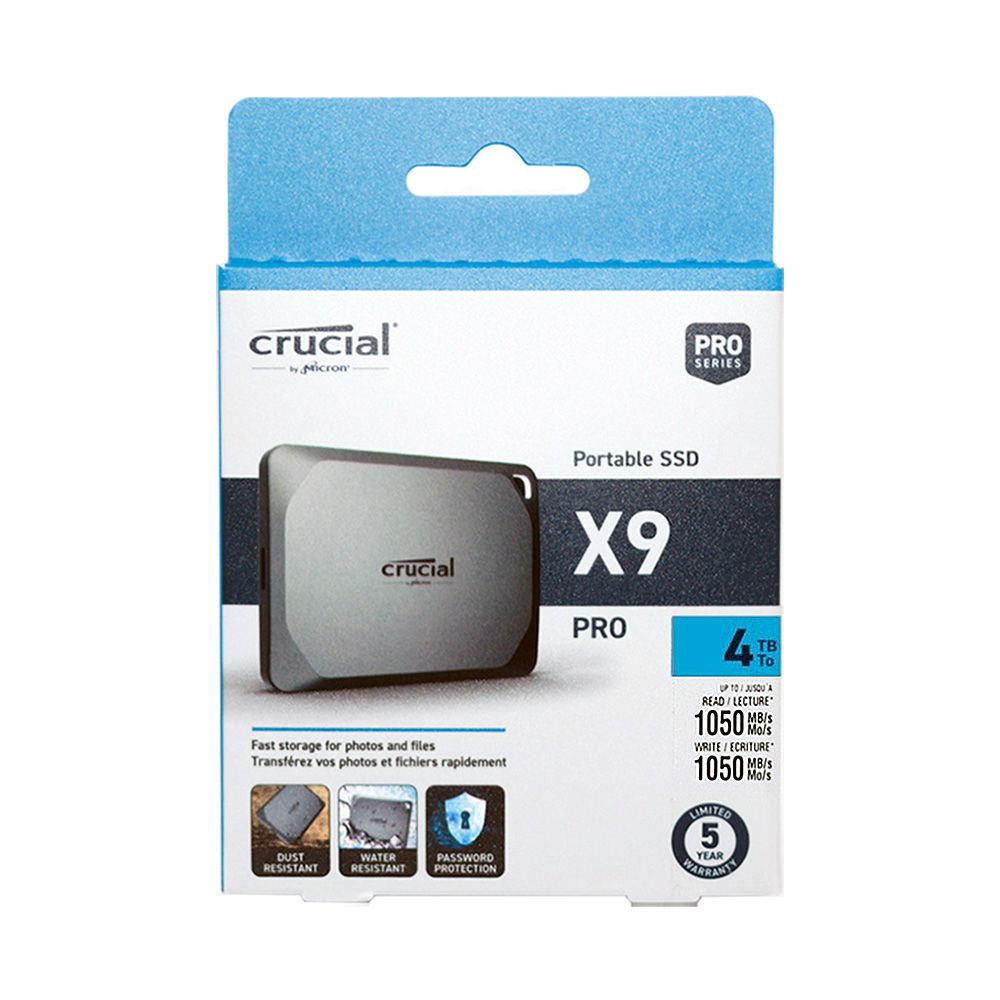 Foto Crucial Crucial X9 Pro 4TB Portable SSD - Up to 1050MB/s Read and Write